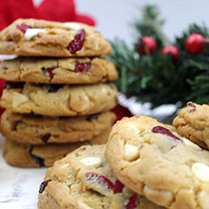 BX8-CRN - 1 Dozen White Chocolate Cranberry Gourmets